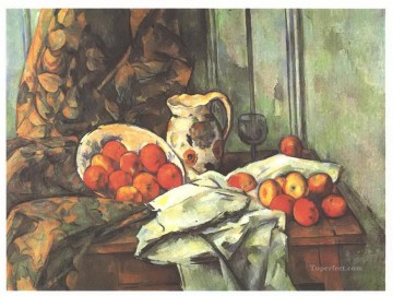 Paul Cezanne Painting - Still life with jug Paul Cezanne